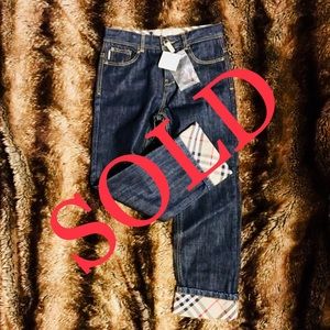 SALE ENDS @5pm! Burberry Jeans Kids /Youth Size 10
